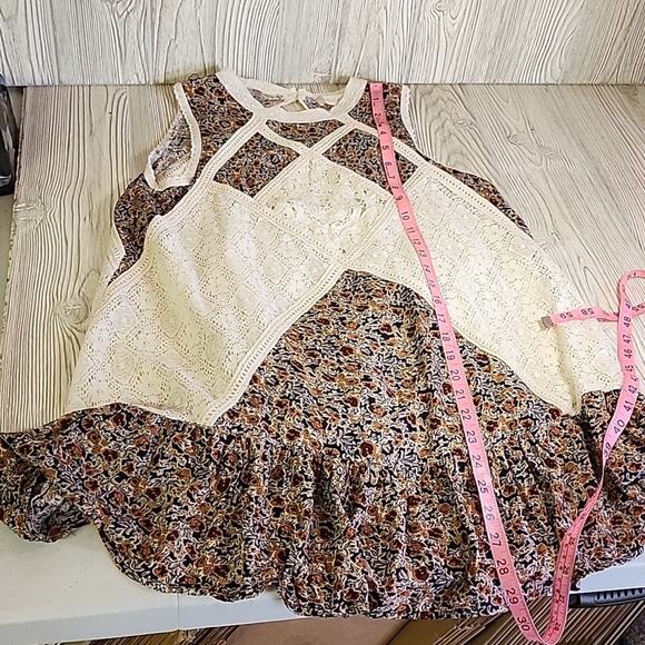 Altar'd State Floral Lace A Line Mini Dress Womens Size Small - Picture 6 of 9